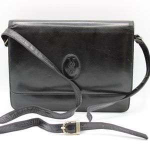 Yves Saint Laurent  Medium Le 61 Satchel Black Leather Bag